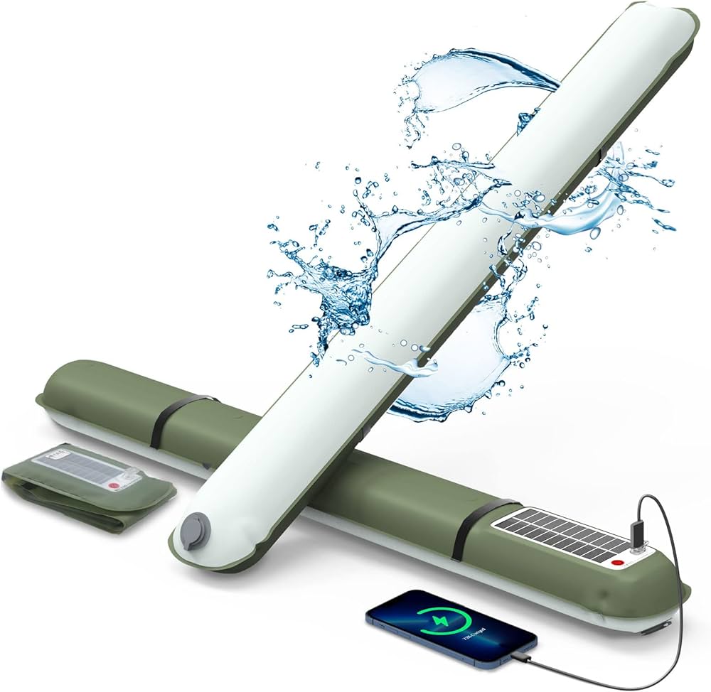 Ztarx Inflatable LED Tube Light USB Solar Charging Built-in Battery Light Waterproof