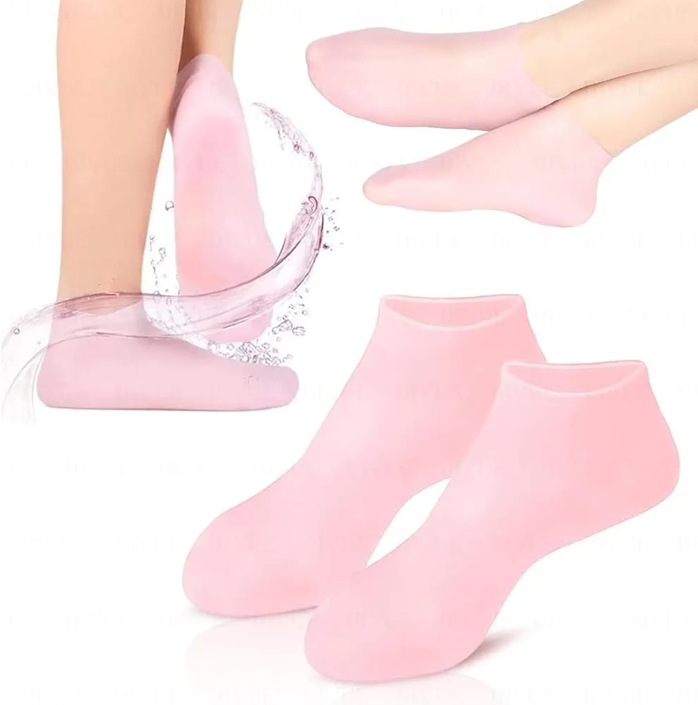 Silicone Socks for Women, Moisturizing Foot Socks, Soft Gel Socks