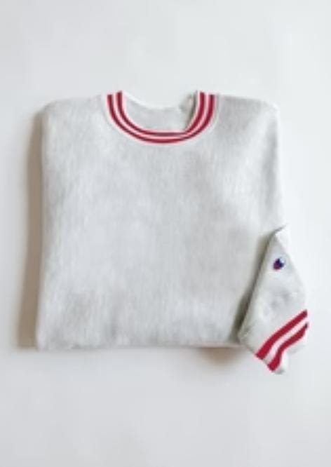 Export Fleece Reverse Weave Stripe Sweatshirt