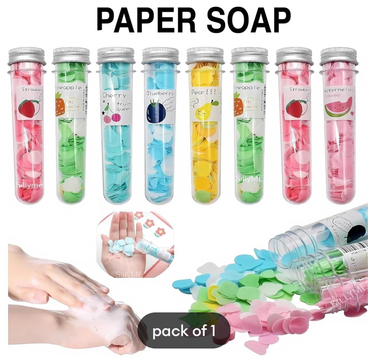 Pocket-Size Hygiene: 3-Pack Portable Paper Soap