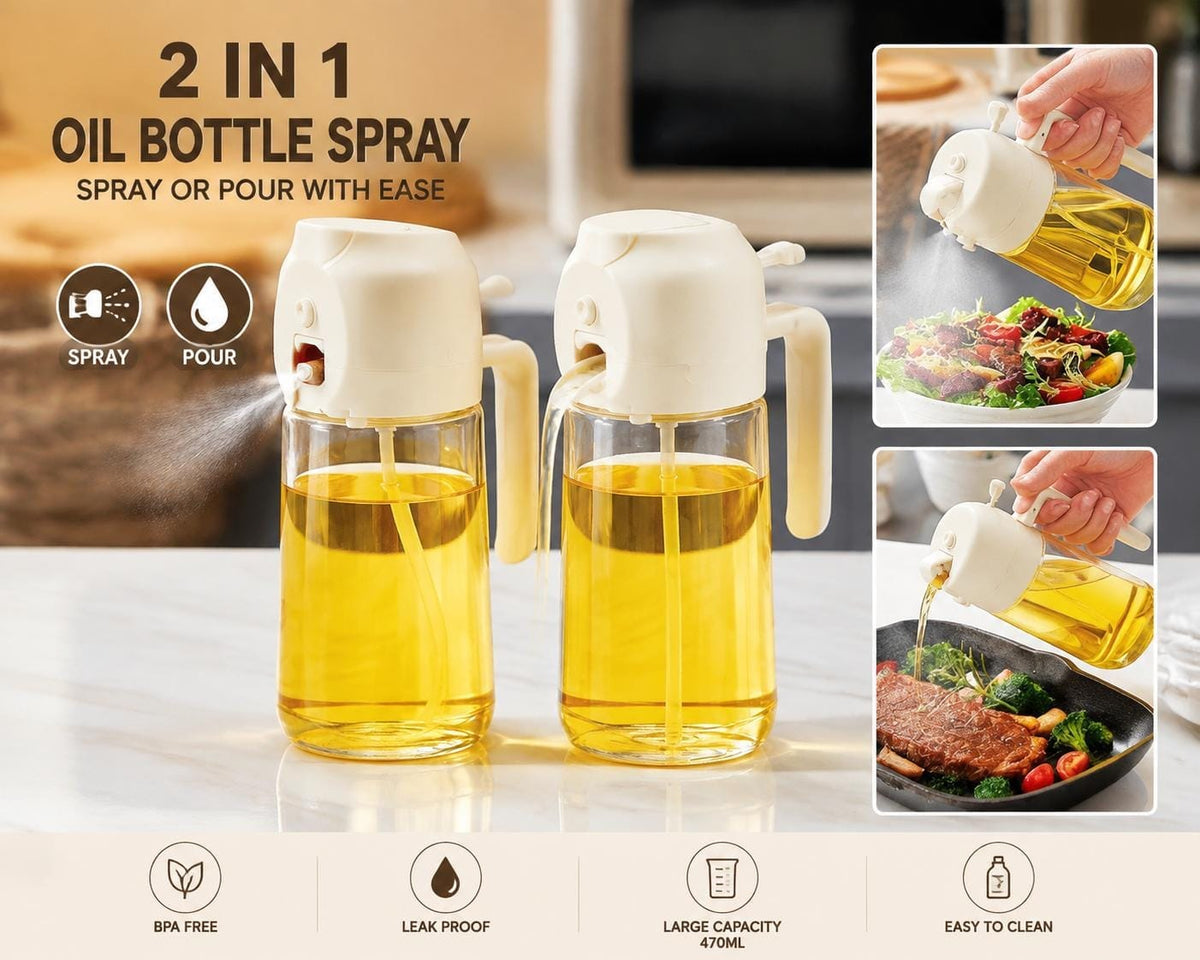 2 In 1 Oil Bottle Spray