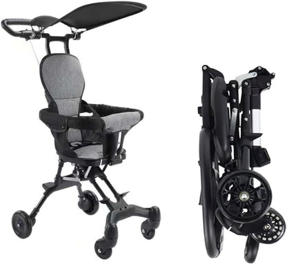 Foldable baby stroller with canopi
