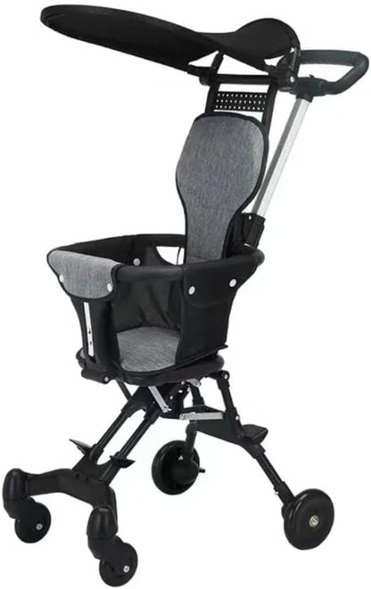 Foldable baby stroller with canopi