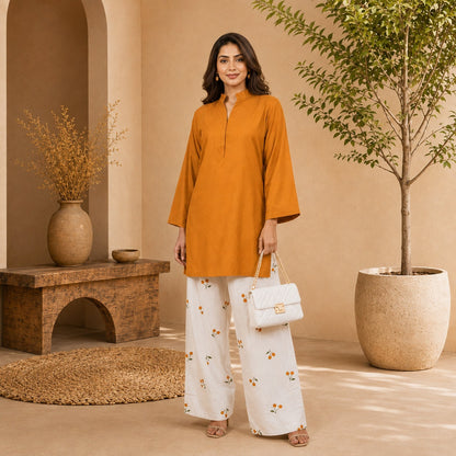 Cherry Printed Farshi Shalwar 2PC Cotton Suit