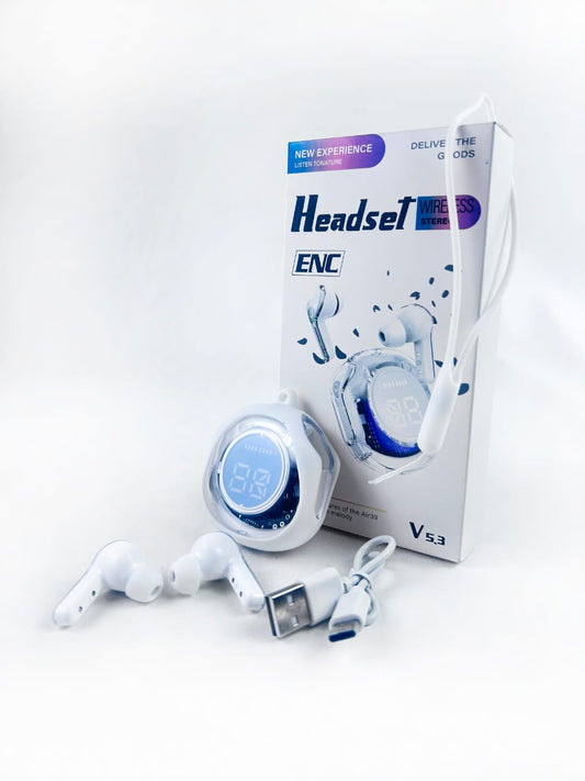 Air 39 Transparent Bluetooth Earbuds (Imported)