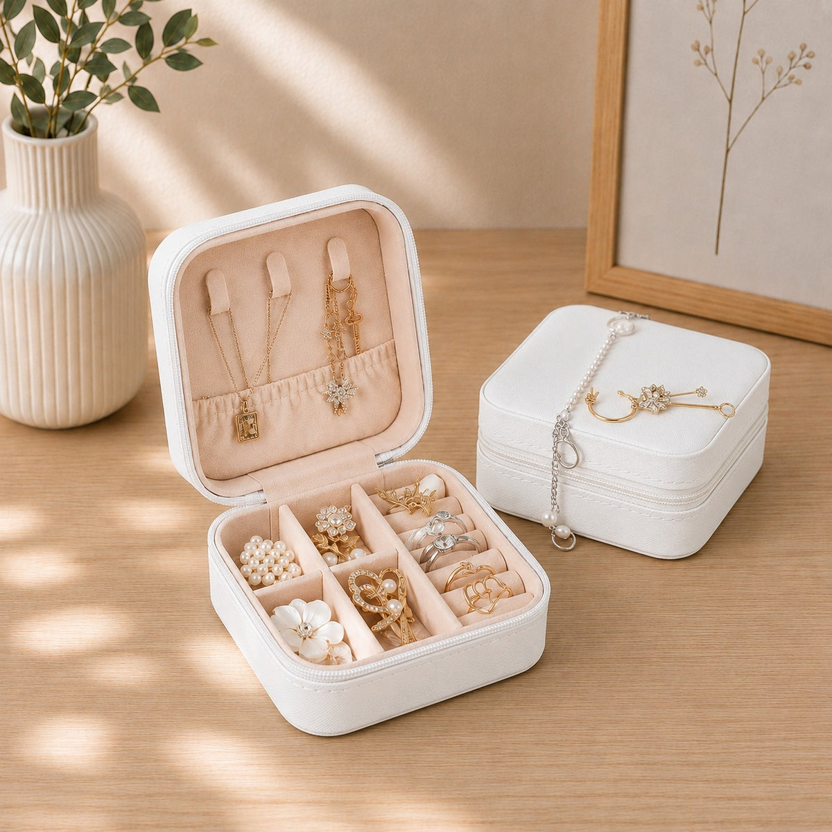 Premium Travel Jewelry Organizer Box