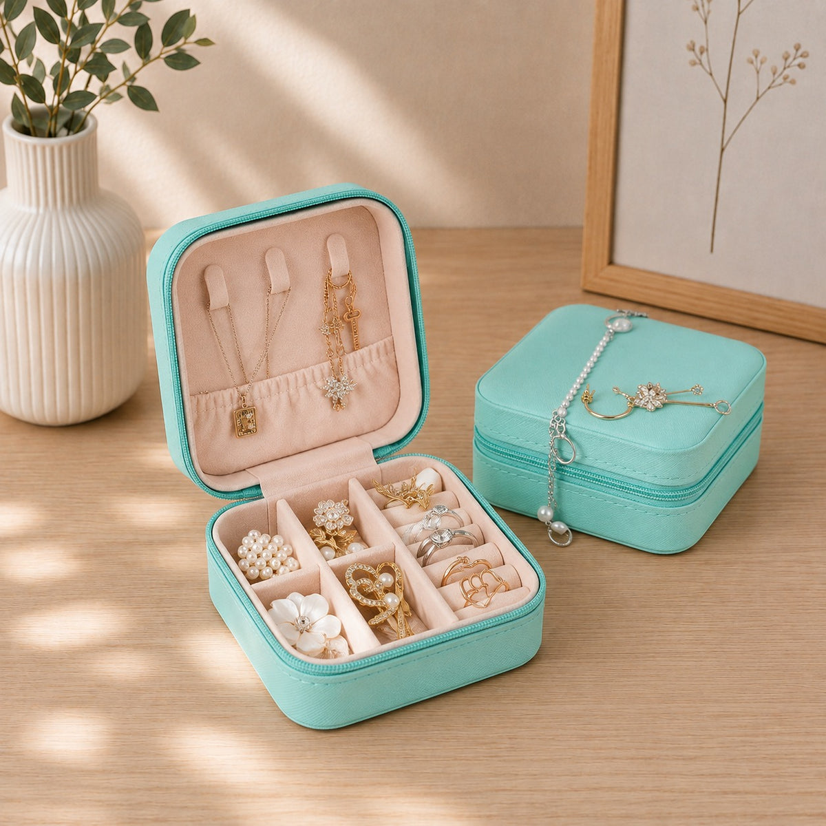 Premium Travel Jewelry Organizer Box