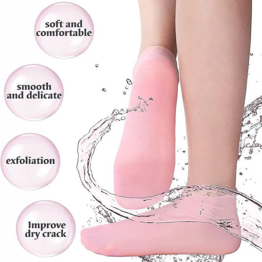 🎁 Silicone Socks for Women, Moisturizing Foot Socks, Soft Gel Socks (100% off)