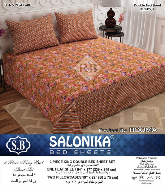 Salonika Premium Double Bedsheet Set