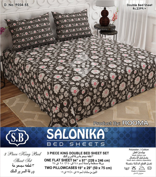 Salonika Premium Double Bedsheet Set
