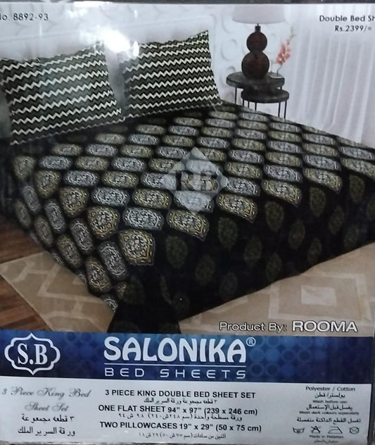 Salonika Premium Double Bedsheet Set