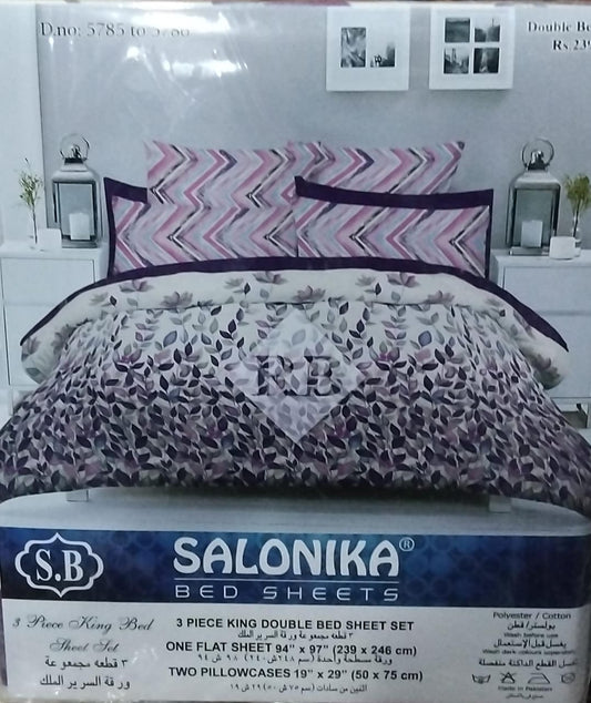 Salonika Premium Double Bedsheet Set