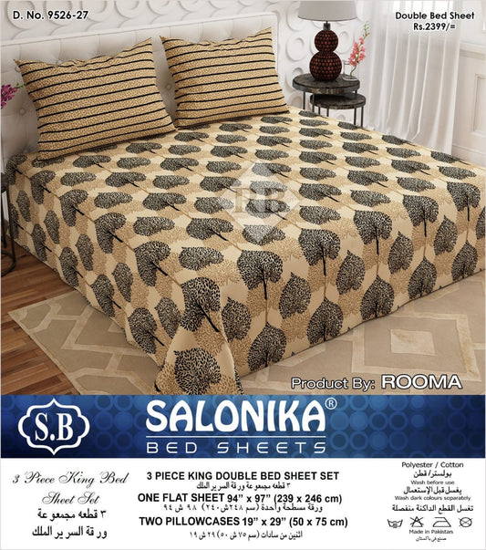 Salonika Premium Double Bedsheet Set