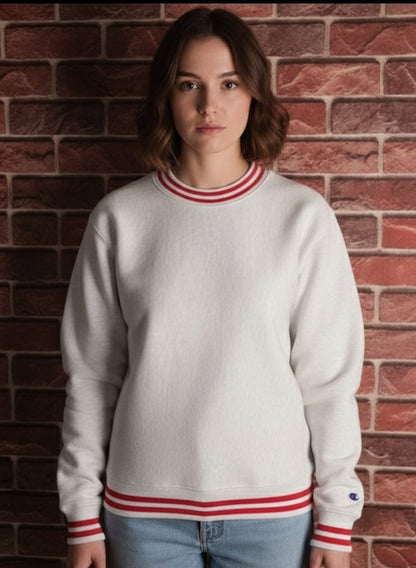 Export Fleece Reverse Weave Stripe Sweatshirt
