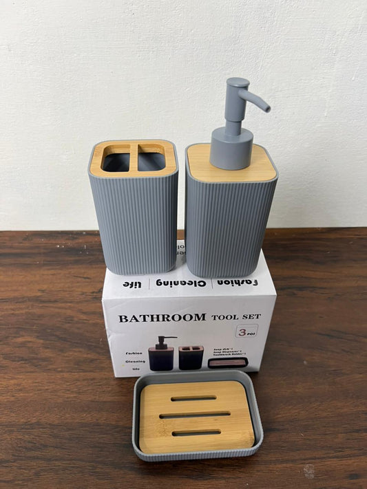 Bathroom Accessories Set Hand Soap Bottle with Storage Cup for Toothbrush Toothpaste Razor Holder Countertop Elegant Decor Sale price