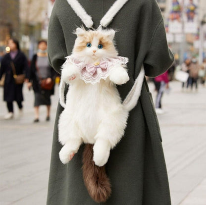 Super Realistic Plush CAT Backpack