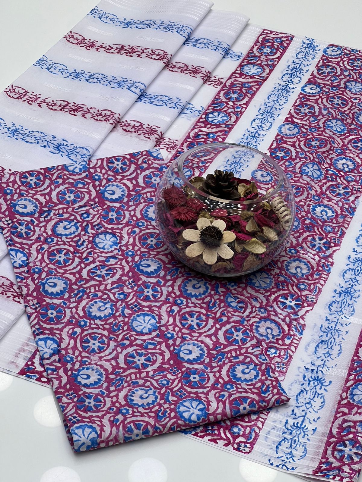 Lawn Multani Block Print Shirt with Broshia Lawn Dupatta – 2 Pcs Unstitched Dress