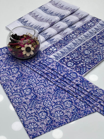 Lawn Multani Block Print Shirt with Broshia Lawn Dupatta – 2 Pcs Unstitched Dress