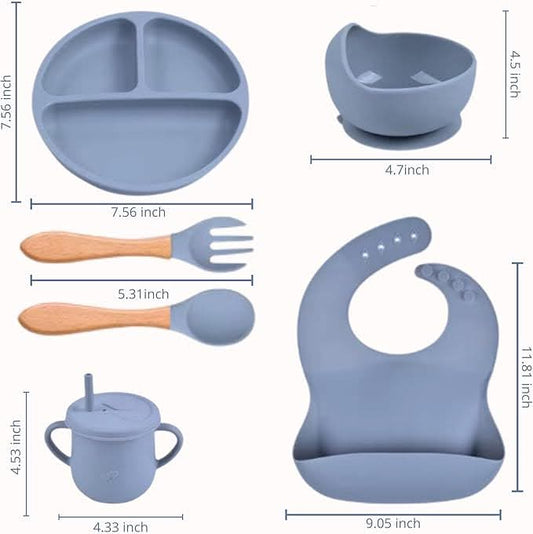 Food Grade Silicone Children's Tableware Set