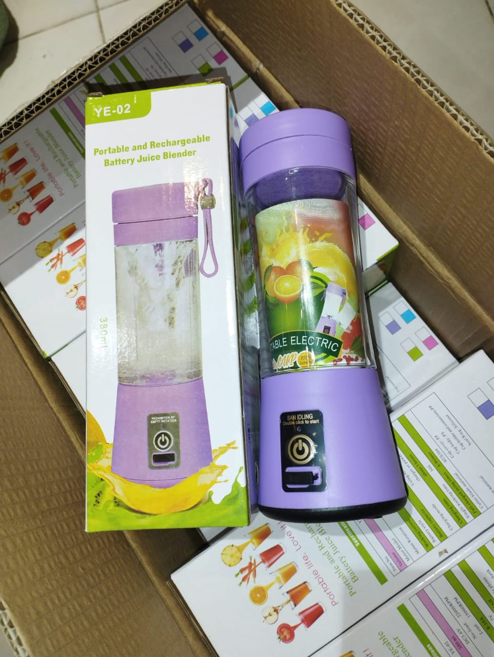 6 Blade Mini Portable USB Juicer Blender