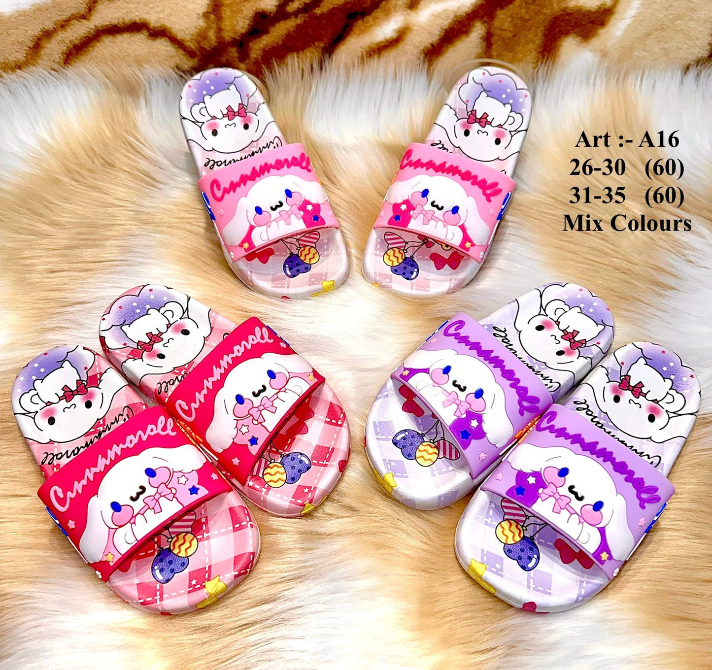 Cinnamoroll Kids Slide – Cute Puppy Slippers  (Size 26-35 | Age 3-11 Years)