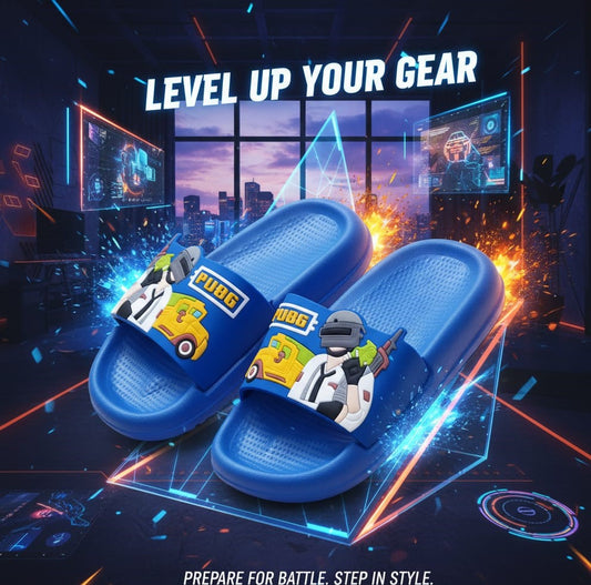 PUBG Kids Sliders Sizes 24–35 (Ages 3–10)