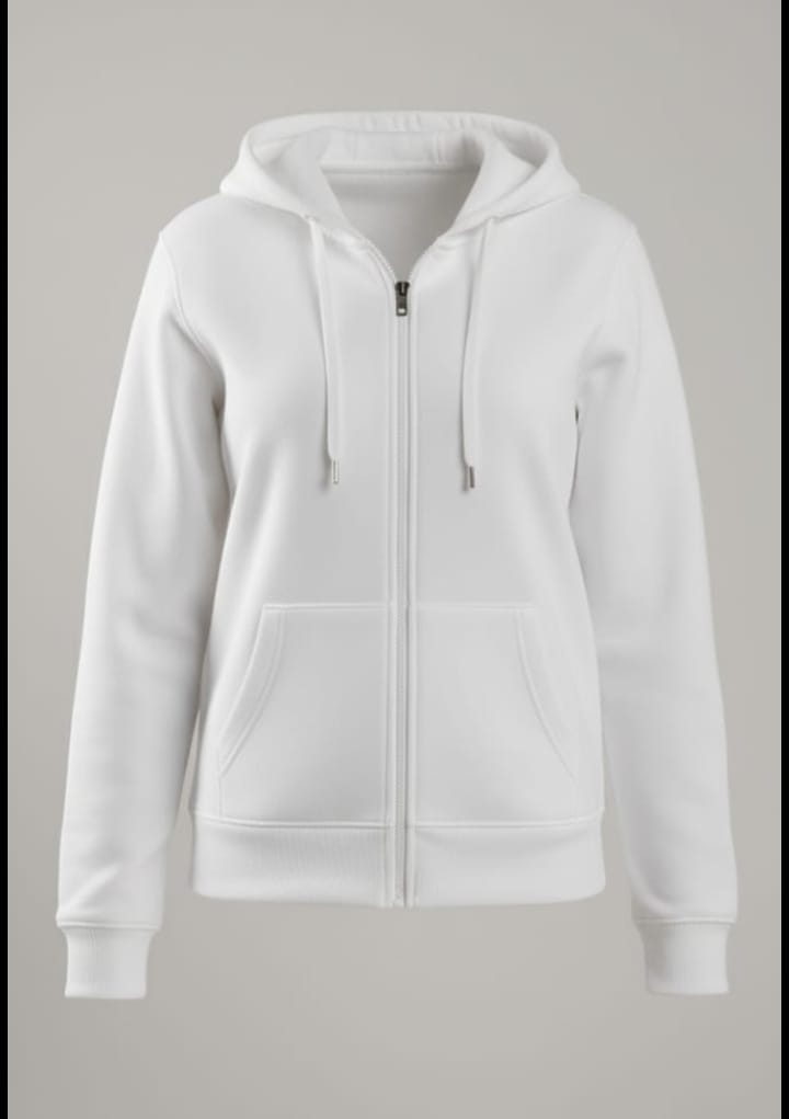 Premium Fleece Zip-Up Hoodie - Branded Export Quality Unisex Hoodie
