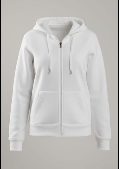 Premium Fleece Zip-Up Hoodie - Branded Export Quality Unisex Hoodie