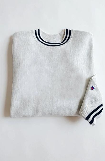 Export Fleece Reverse Weave Stripe Sweatshirt