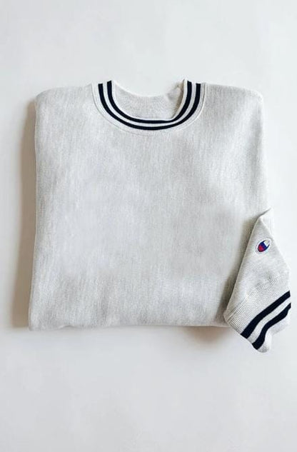 Export Fleece Reverse Weave Stripe Sweatshirt
