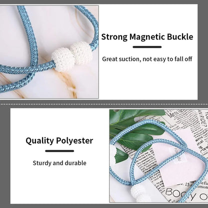 Magnetic Pearl Curtain Tiebacks – Pair