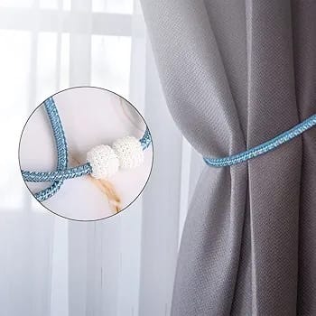 Magnetic Pearl Curtain Tiebacks – Pair