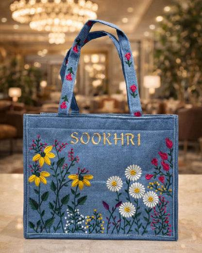 Sookhri Embroidered Jute Tote Bag – Premium Eco-Friendly Handbag