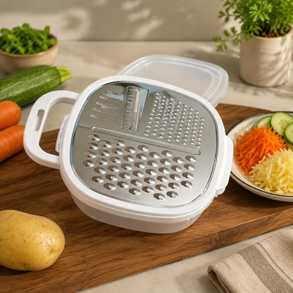 4-in-1 Multi Grater with Case & plastic cover