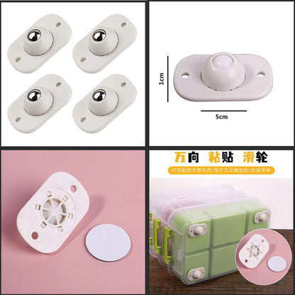 360-Degree Rotation Universal Pulley Caster Wheels (Pack of 8)
